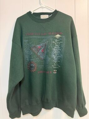 Vintage American Eagle Outfitters Crewneck Sweatshirt Travel Graphic 90s